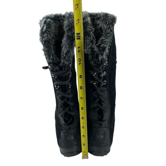 The North Face Women's Primaloft Boots 7 Black Suede Leather Lace Up Insulated - Picture 11 of 14